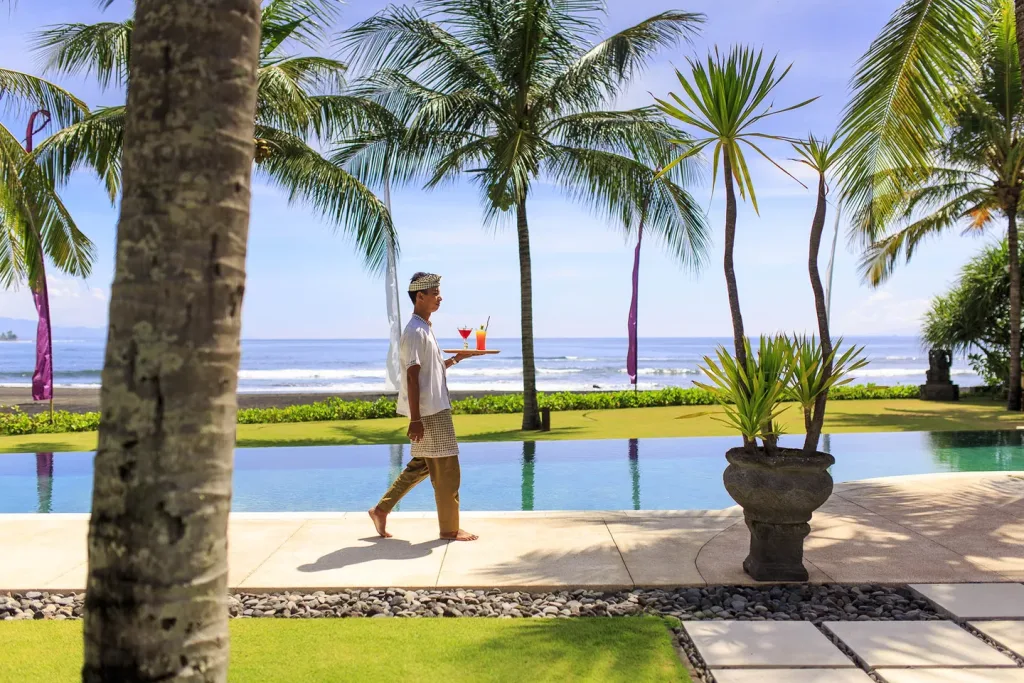 Staffed Villa Pushpapuri poolside drink service- Elite Havens Luxury Villa Rentals
