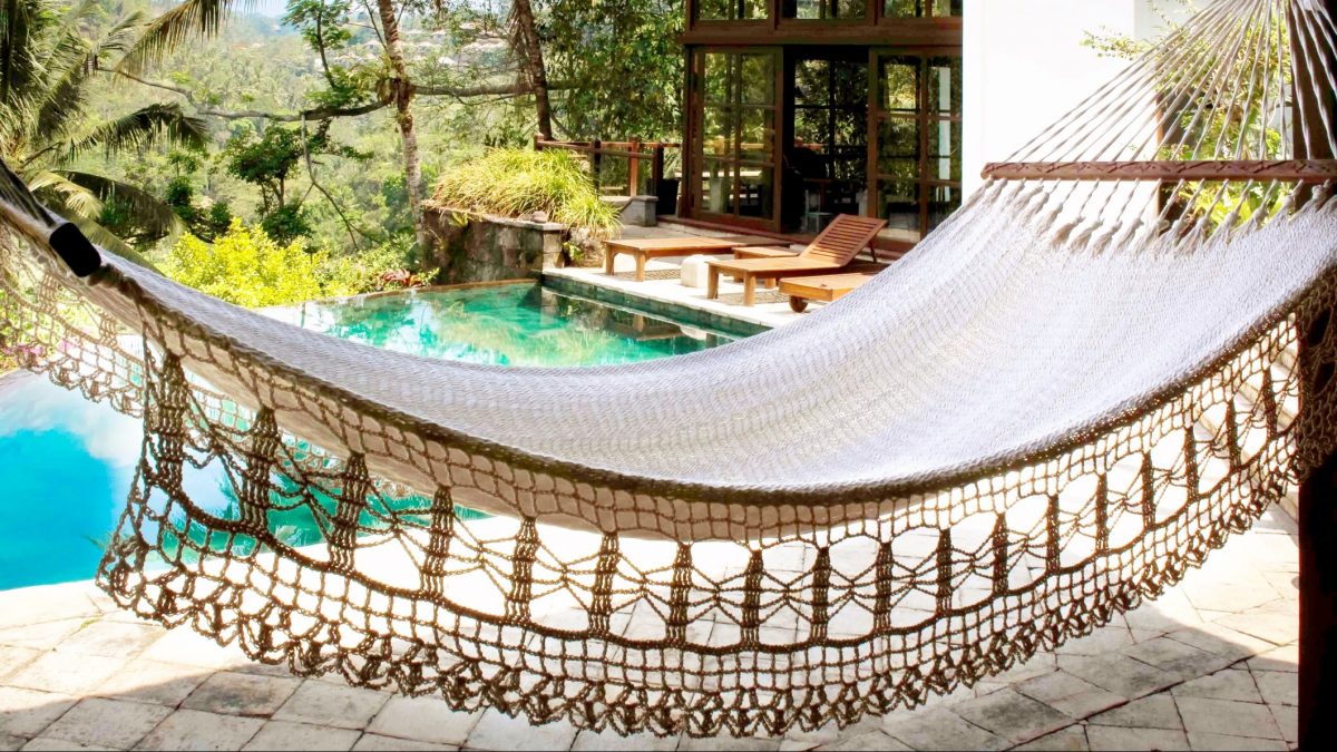 Heaven in a Muntigunung Hammock, Handmade in Bali • Elite Havens MAGAZINE