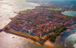 Galle Fort aerial view