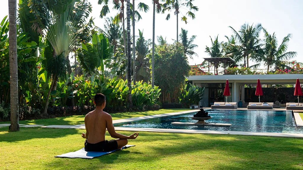 Yoga and meditation at Villa Kalyani