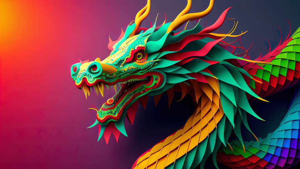 chinese new year dragon by rachel sing