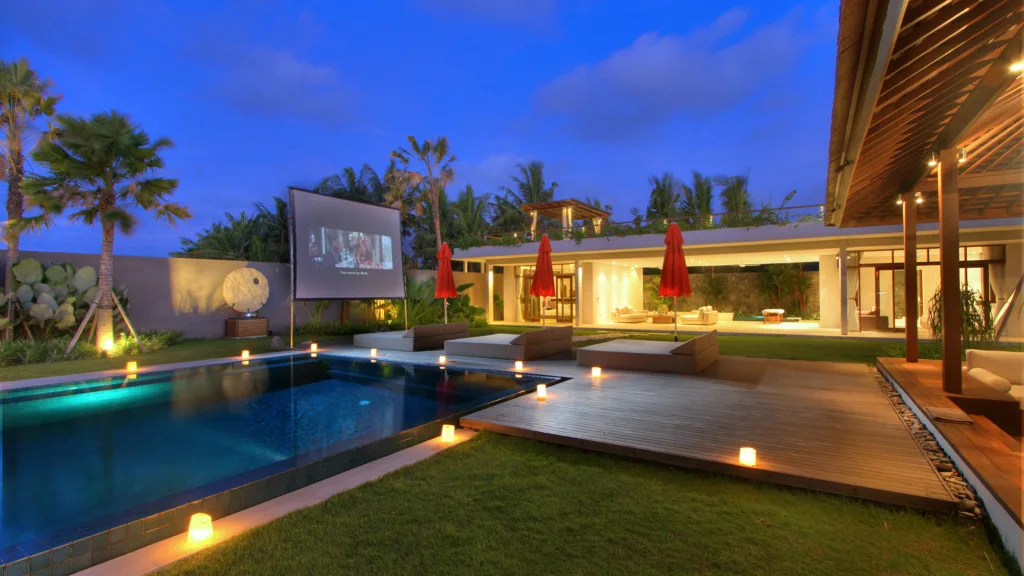 villa kalyani outdoor movie cinema