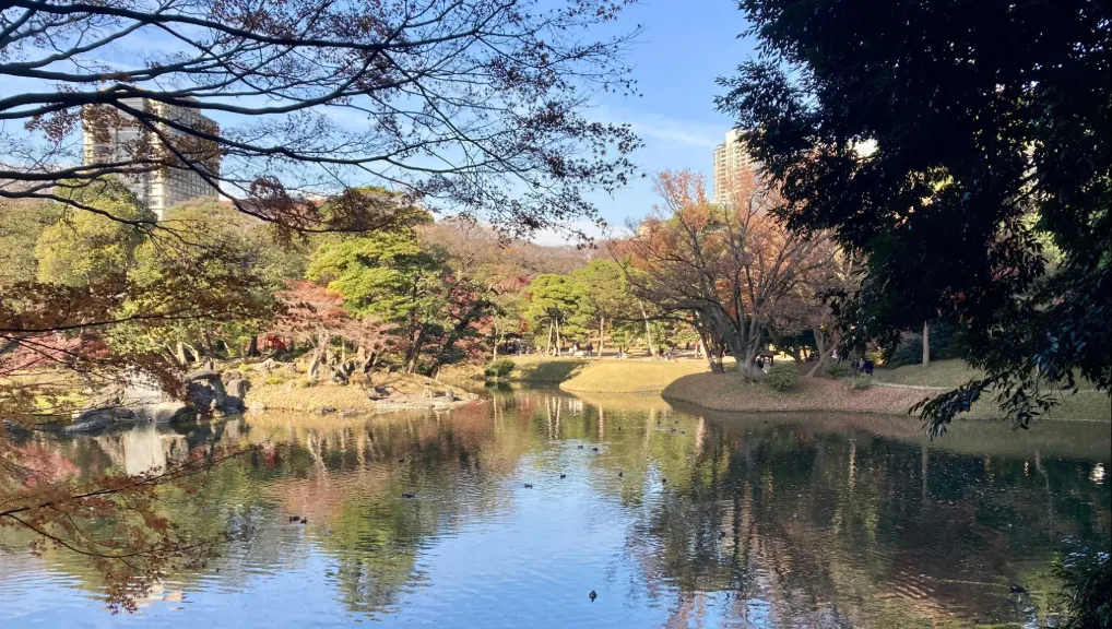 Rikugien garden in Tokyo, Japan
